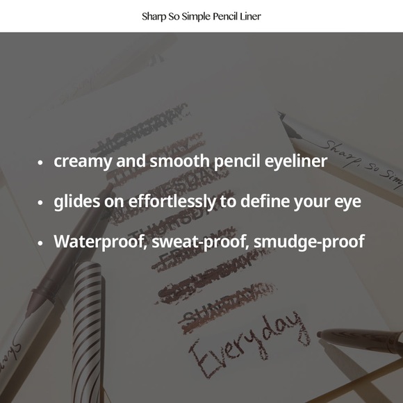 [CLIO] Kill Cover Liquid Concealer & Sharp So Simple Pencil Liner - Picture 6 of 6